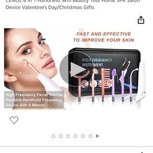 Facial Care “Portable  High  frequency Wand” with accessories in travel case